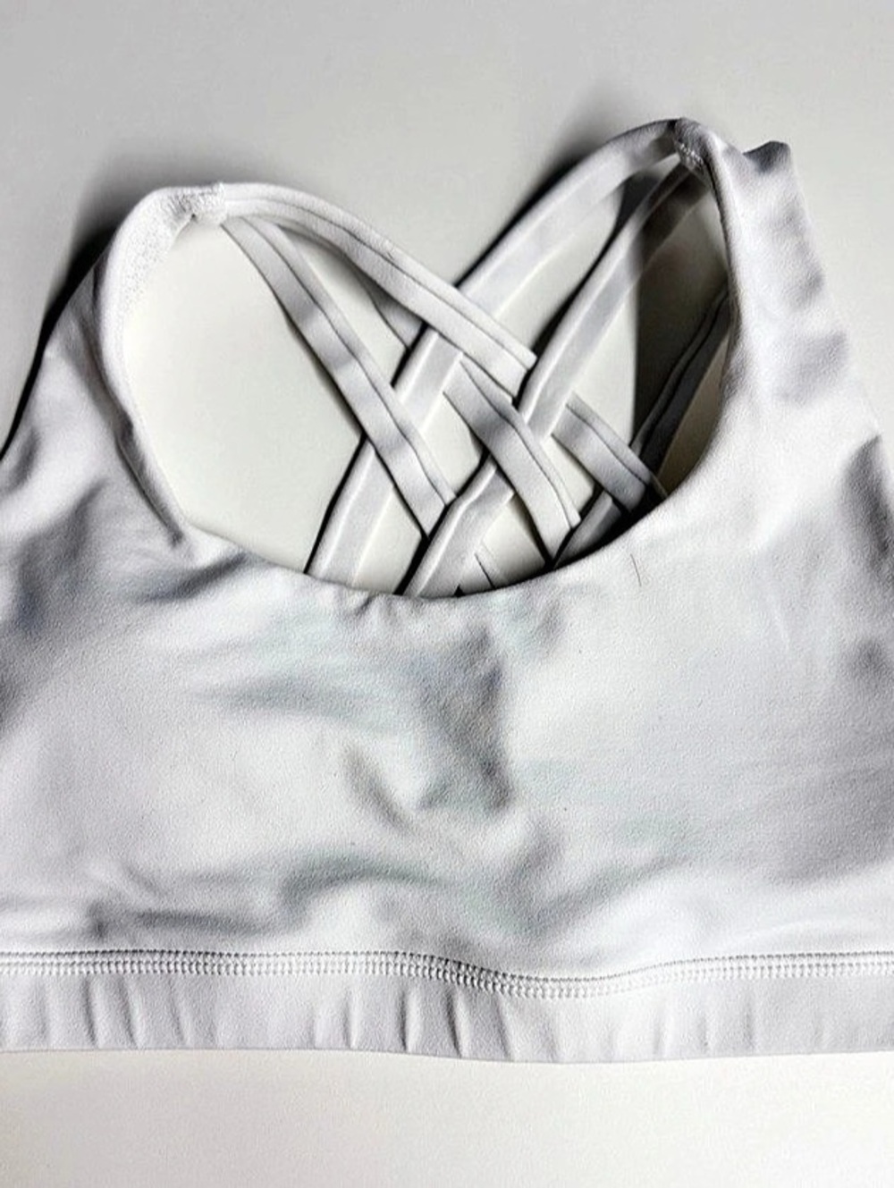 lululemon Energy Bra White Sports Bra